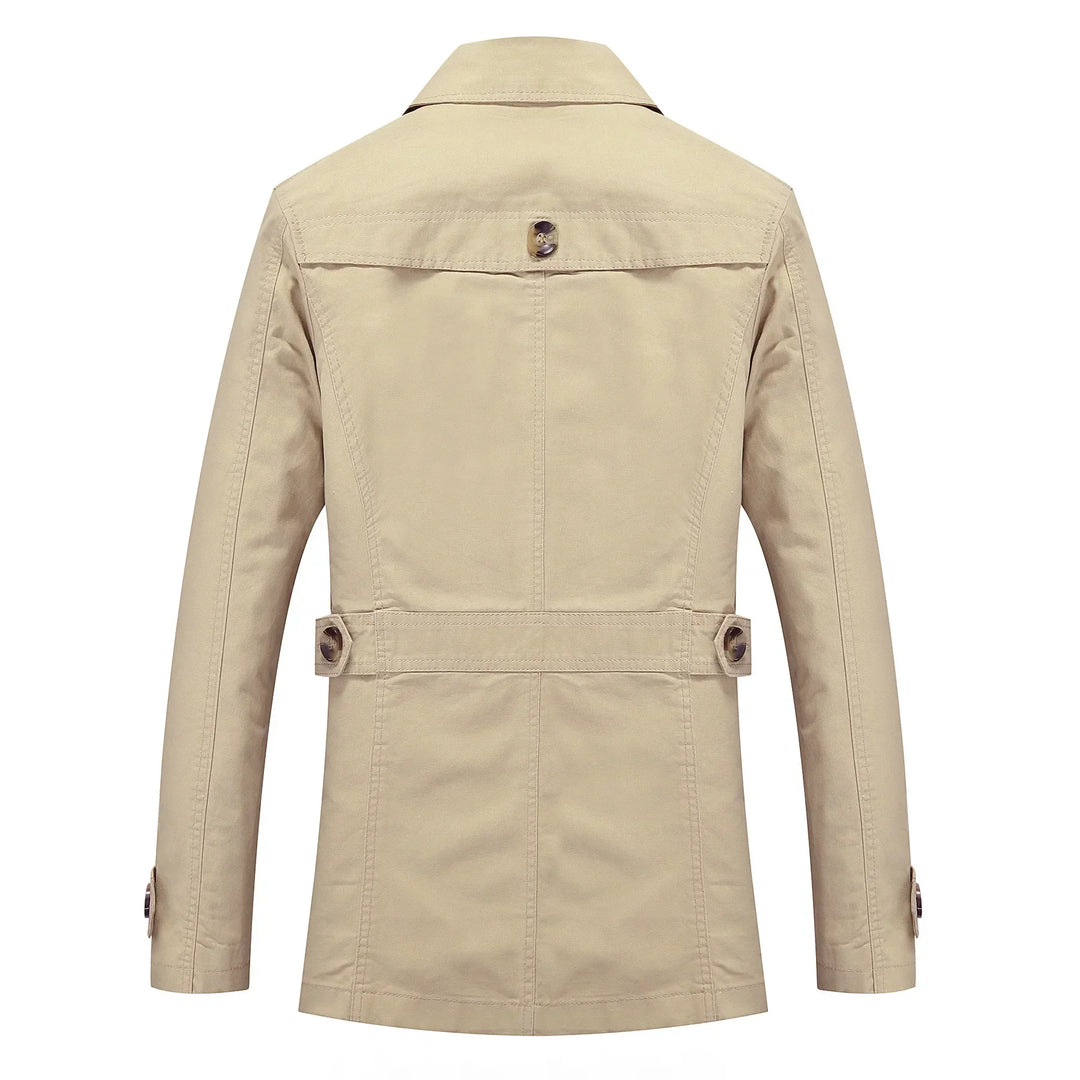 Herren Langer Trenchcoat