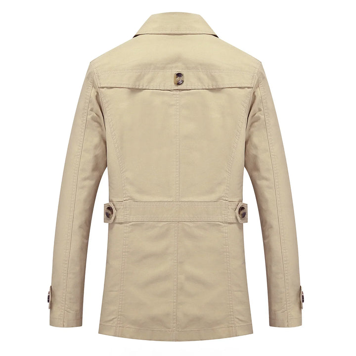 Herren Langer Trenchcoat