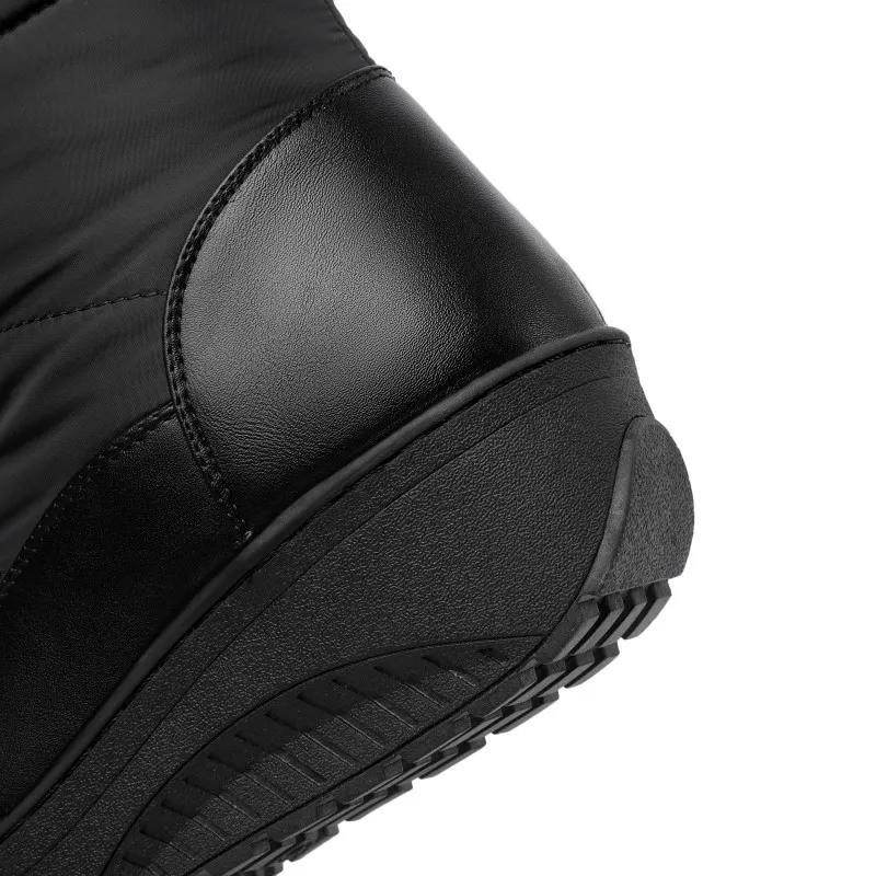 Damen Kniehohe Winterstiefel mit Kunstfellfutter
