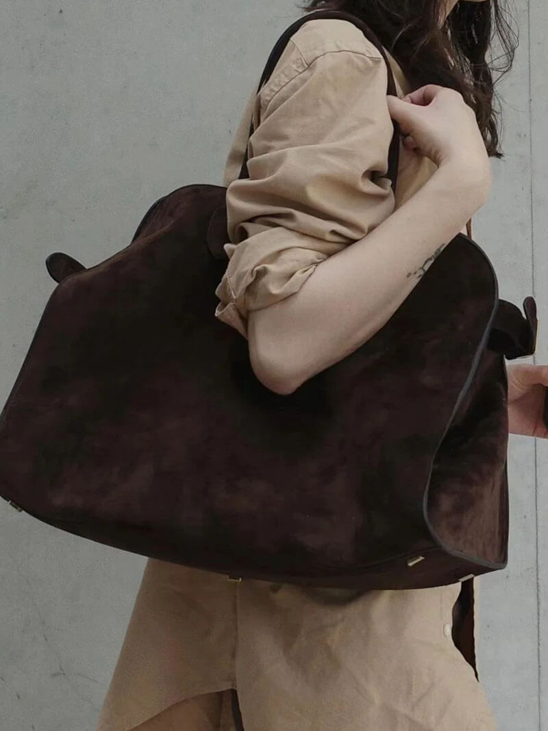 Elegante Große Veganem Leder Handtasche für Frauen