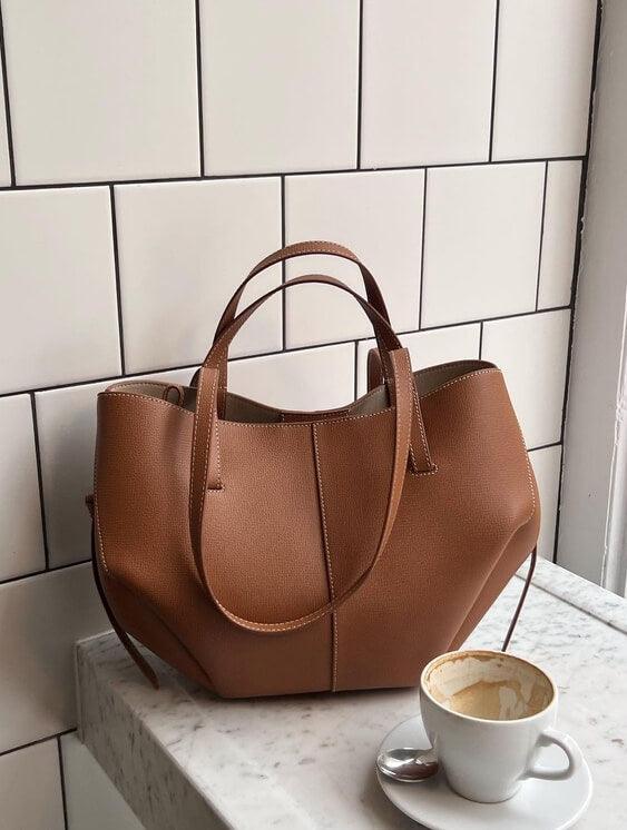 Tahlia | Jahrgang Damen Leder Tragetasche