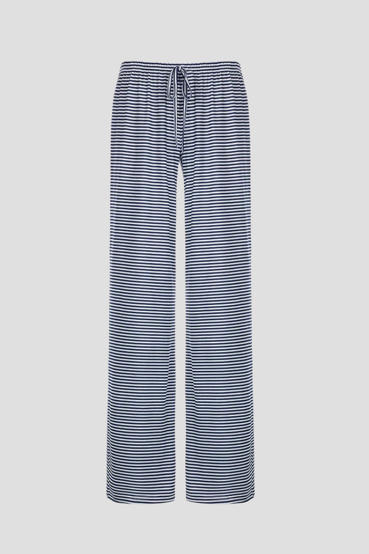 Zaria | Damen Bequeme Gestreifte Lockerer Passform Hose