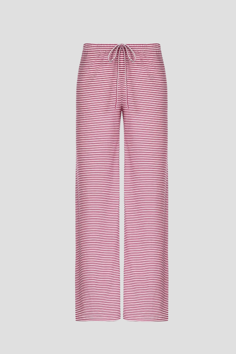 Zaria | Damen Bequeme Gestreifte Lockerer Passform Hose
