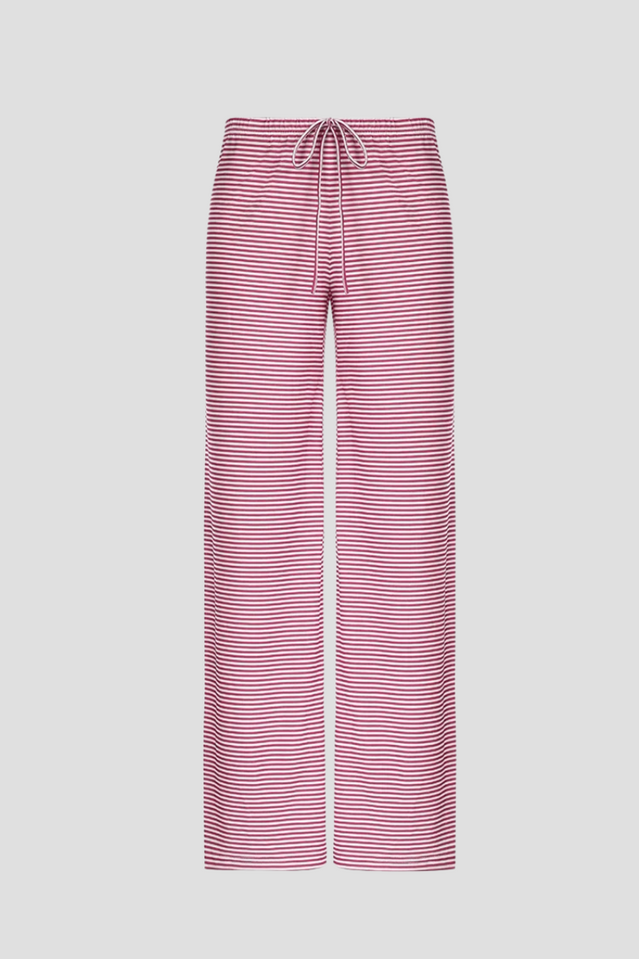 Zaria | Damen Bequeme Gestreifte Lockerer Passform Hose