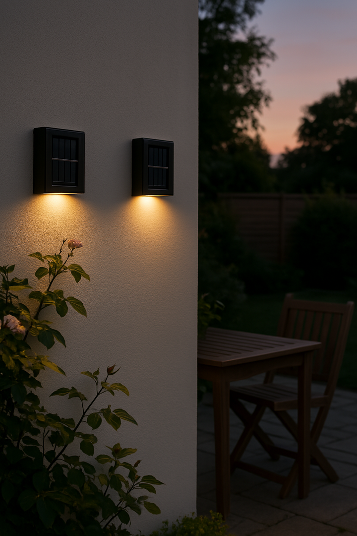 Yandir | Luxuriöse Kabellose Solar LED Wandlampen