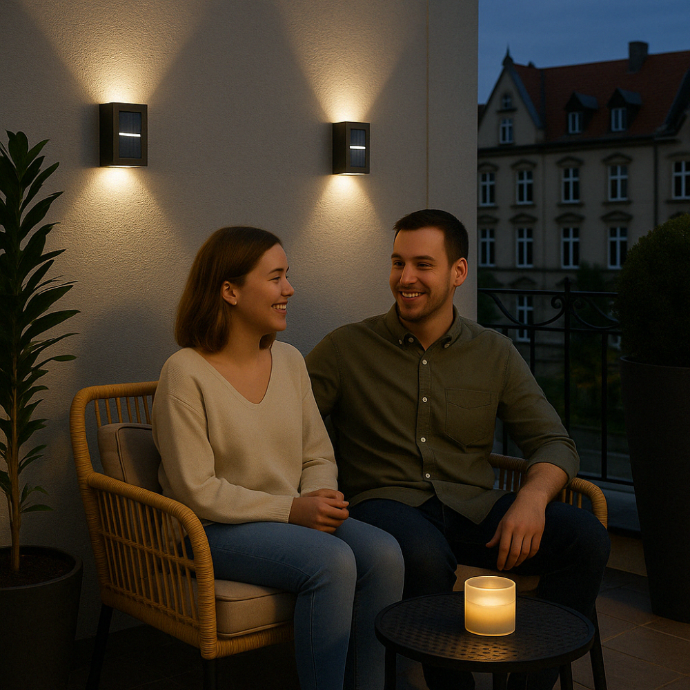 Yandir | Luxuriöse Kabellose Solar LED Wandlampen