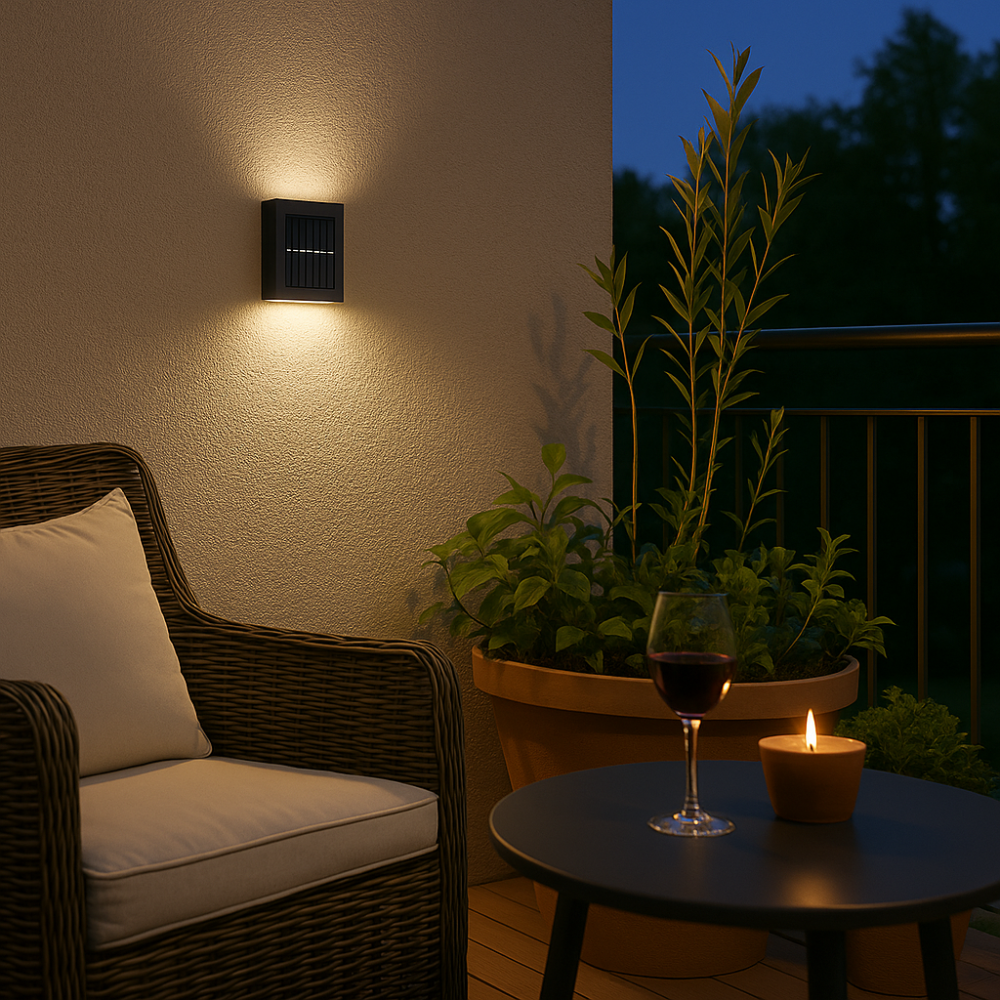 Yandir | Luxuriöse Kabellose Solar LED Wandlampen