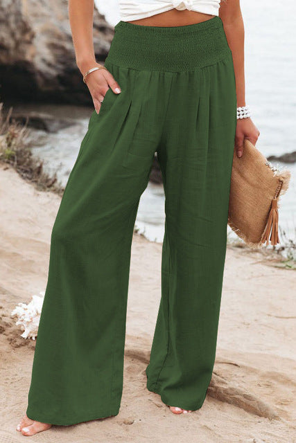 Zinnia | Damen Elegante Komfortabel Leinen Hose