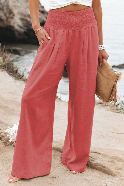 Zinnia | Damen Elegante Komfortabel Leinen Hose