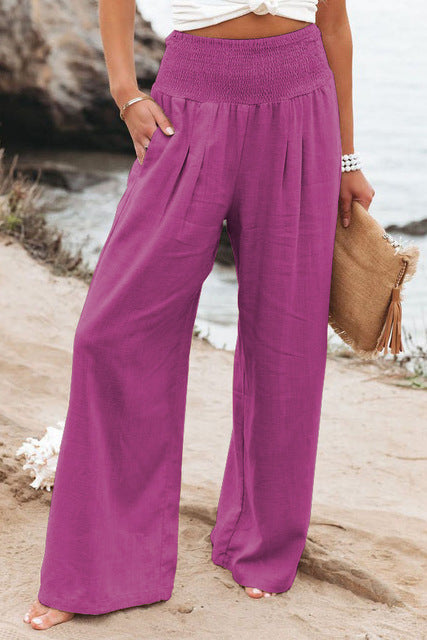 Zinnia | Damen Elegante Komfortabel Leinen Hose
