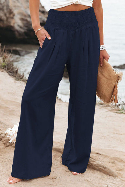 Zinnia | Damen Elegante Komfortabel Leinen Hose