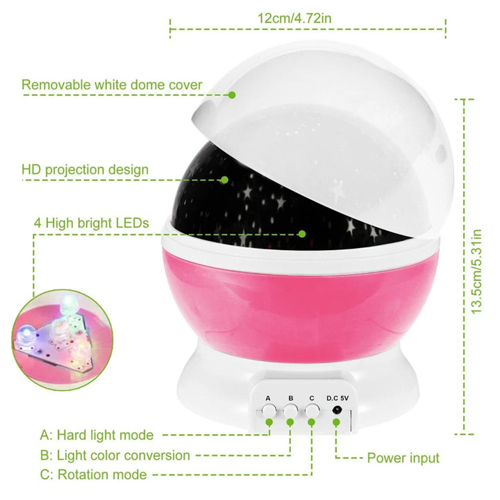 Stern Projektor Nachtlicht | Lampe für Kinder Schlafzimmer