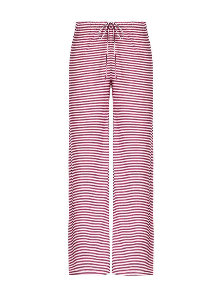 Zaria | Damen Bequeme Gestreifte Lockerer Passform Hose