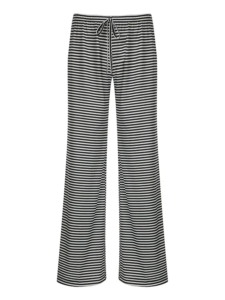 Zaria | Damen Bequeme Gestreifte Lockerer Passform Hose