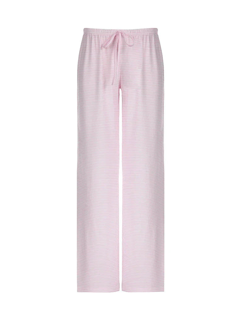 Zaria | Damen Bequeme Gestreifte Lockerer Passform Hose