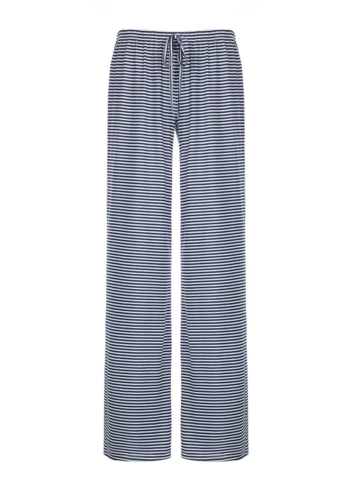Zaria | Damen Bequeme Gestreifte Lockerer Passform Hose
