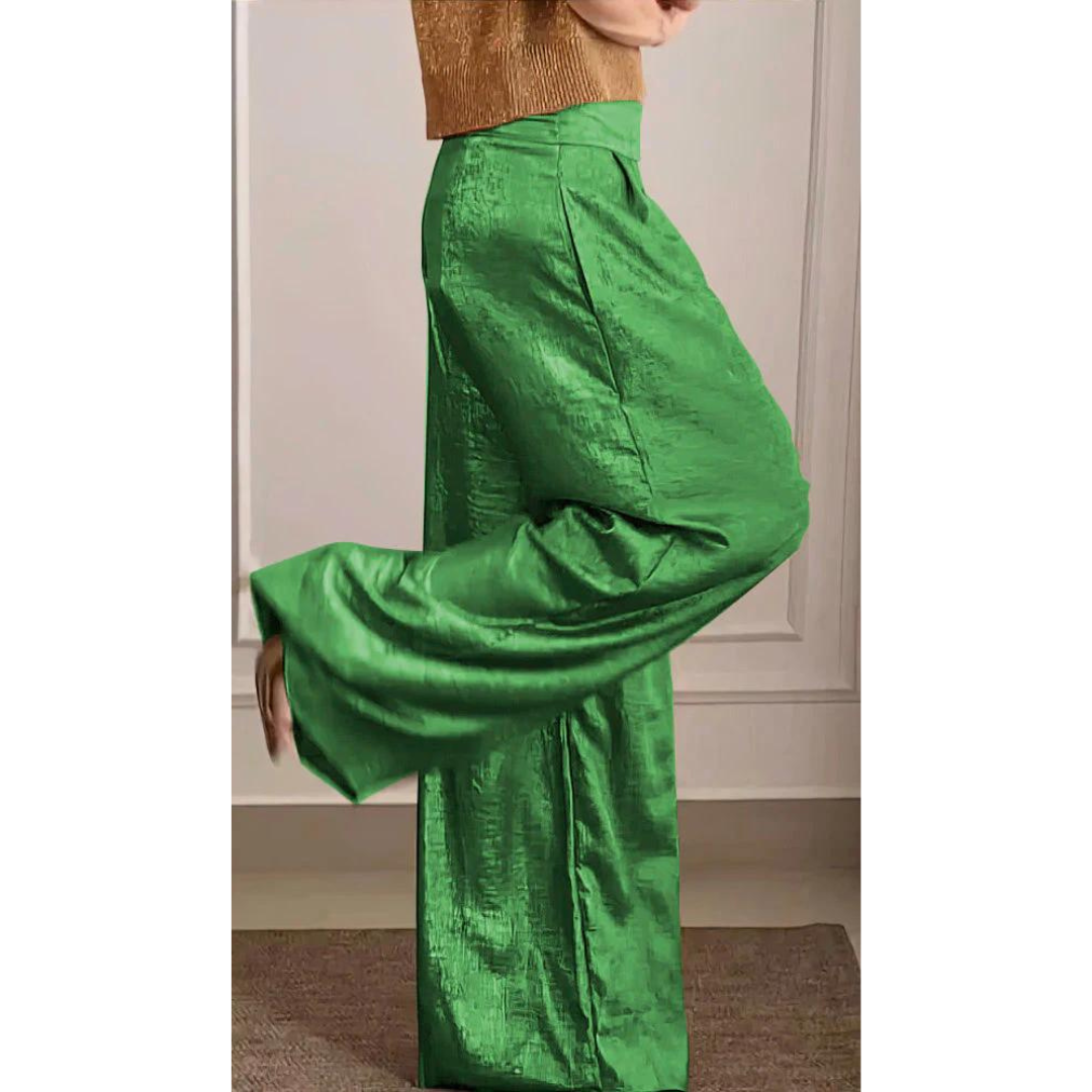Leontina | Damen Elegantes Blusen und Hosen Satz