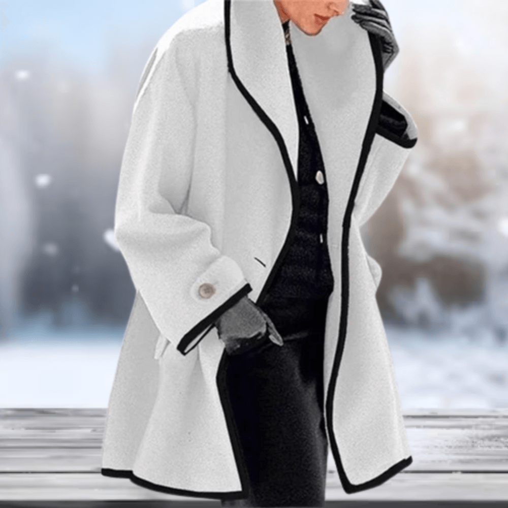 Damen Retro Woll-Look Mantel | Weich und warm