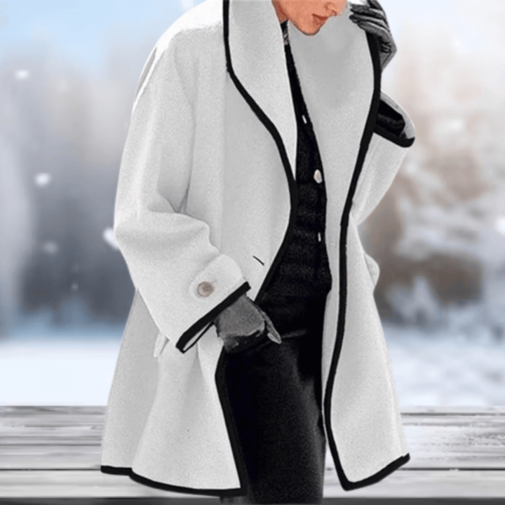 Damen Retro Woll-Look Mantel | Weich und warm
