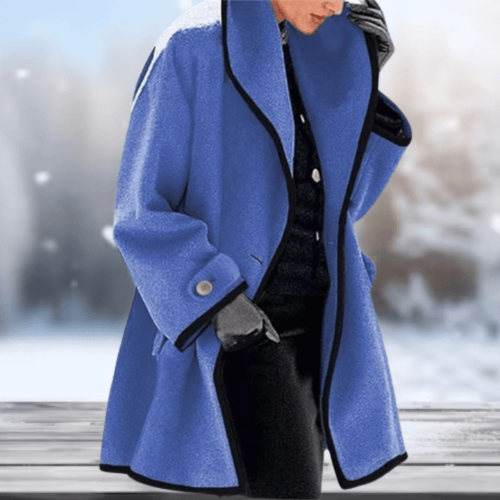 Damen Retro Woll-Look Mantel | Weich und warm