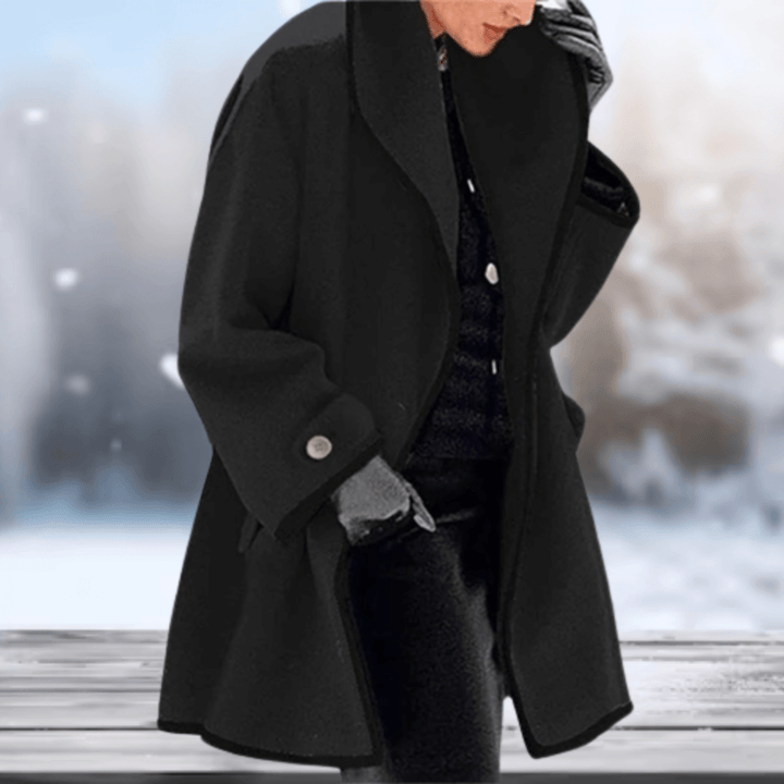 Damen Retro Woll-Look Mantel | Weich und warm