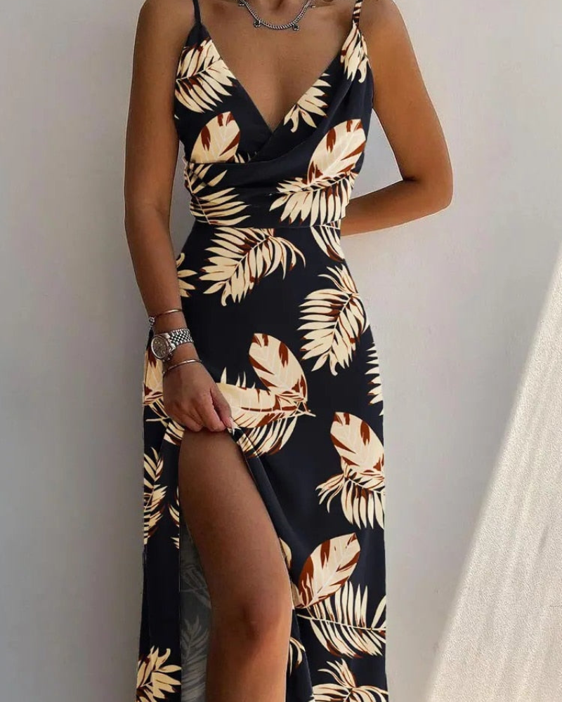 Esmira | Attraktives V-Ausschnitt Kleid
