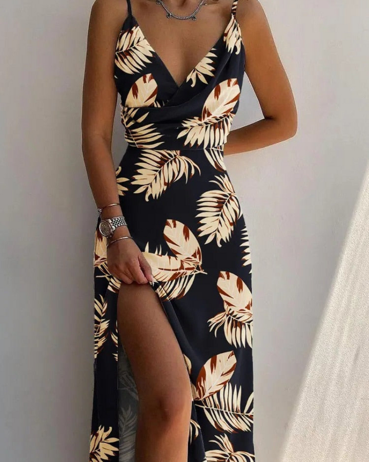 Esmira | Attraktives V-Ausschnitt Kleid