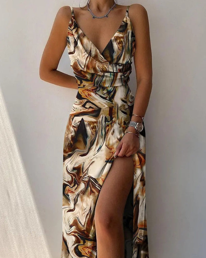 Esmira | Attraktives V-Ausschnitt Kleid