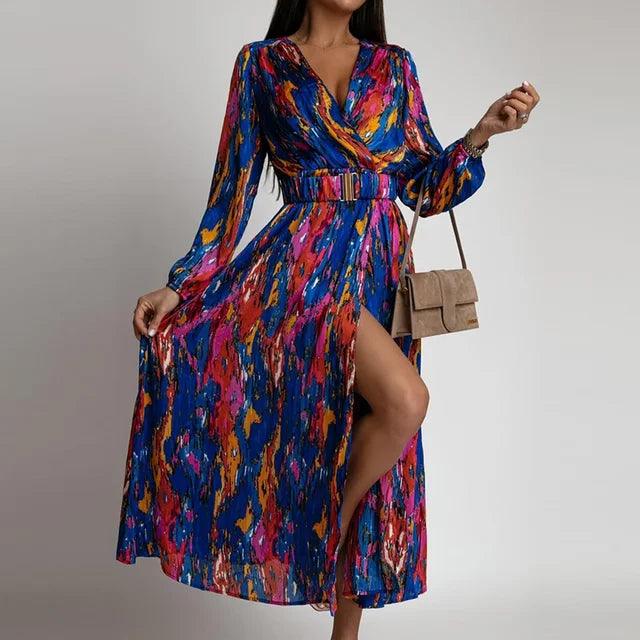 Mireille | V-Ausschnitt Böhmischen Stil Kleid Für Frauen