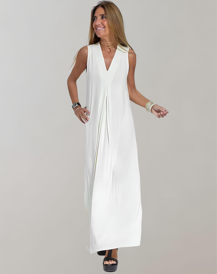 Kiora | Damen V-Ausschnitt Schlankheits Kleid