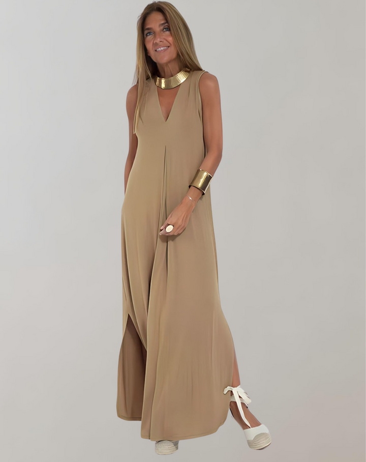 Kiora | Damen V-Ausschnitt Schlankheits Kleid