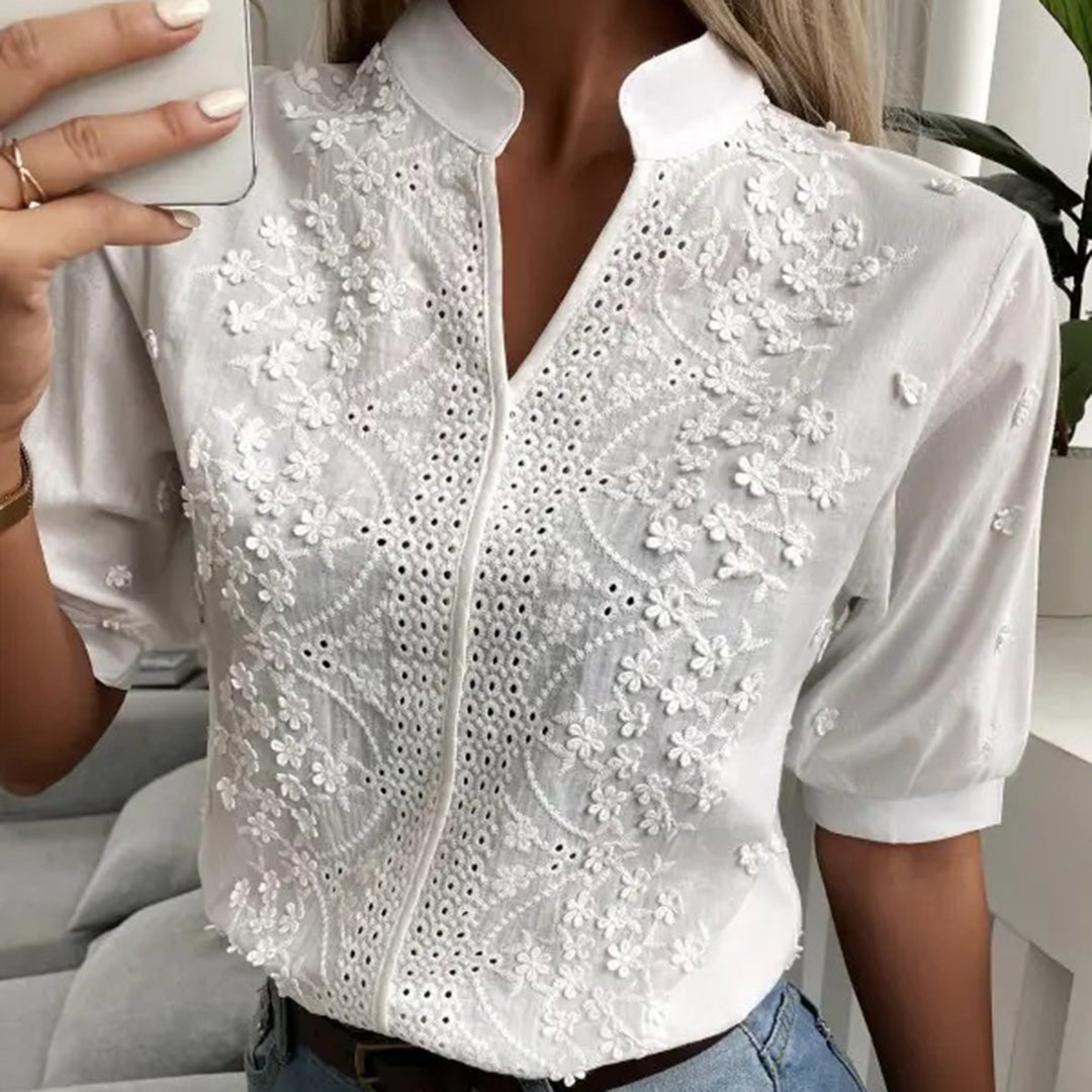 Ninetta | Schick Damen Weiße Bluse