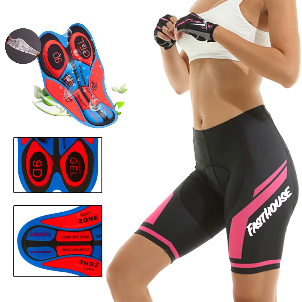Damen 3D Gepolsterte Radlerhose | Schmerzfreie und Ergonomische Passform