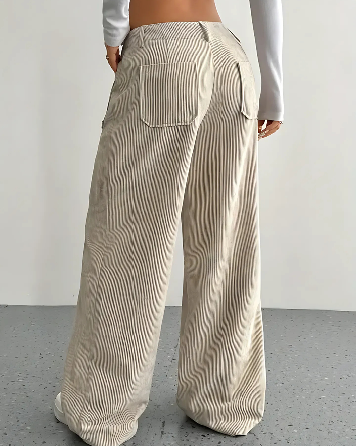 Penira | Damen Weit-Bein Cordhose