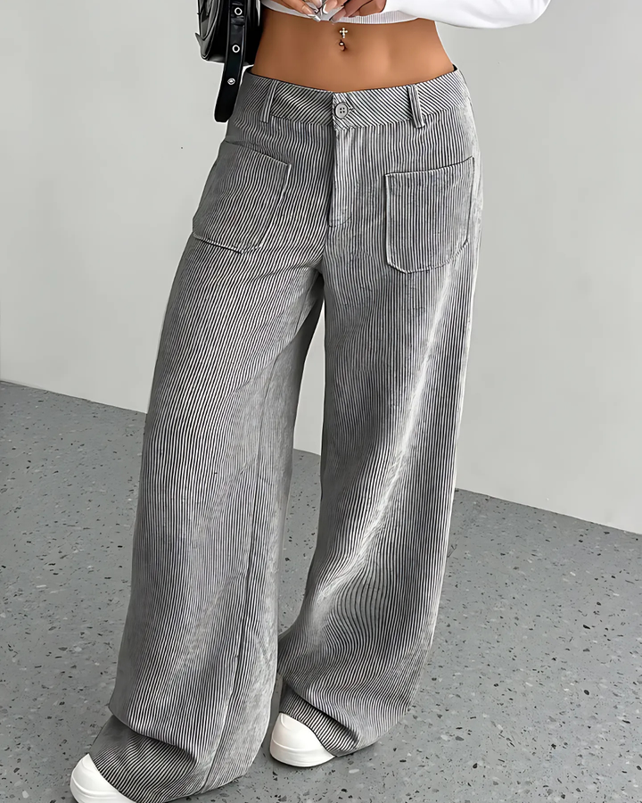 Penira | Damen Weit-Bein Cordhose