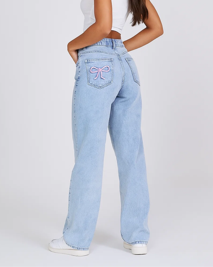 Talora | Damen Sackartig Hoher-Taille Jeans