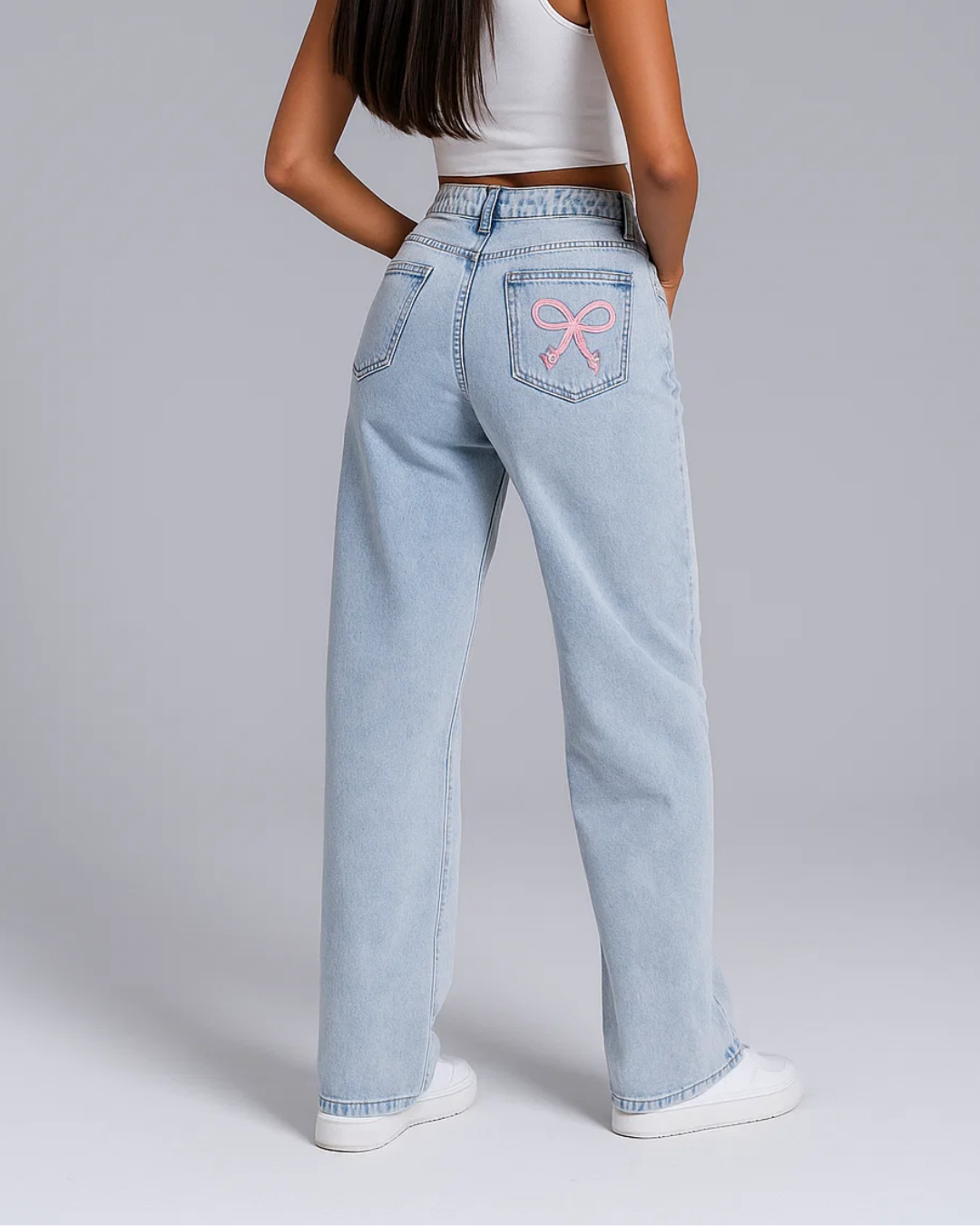 Talora | Damen Sackartig Hoher-Taille Jeans