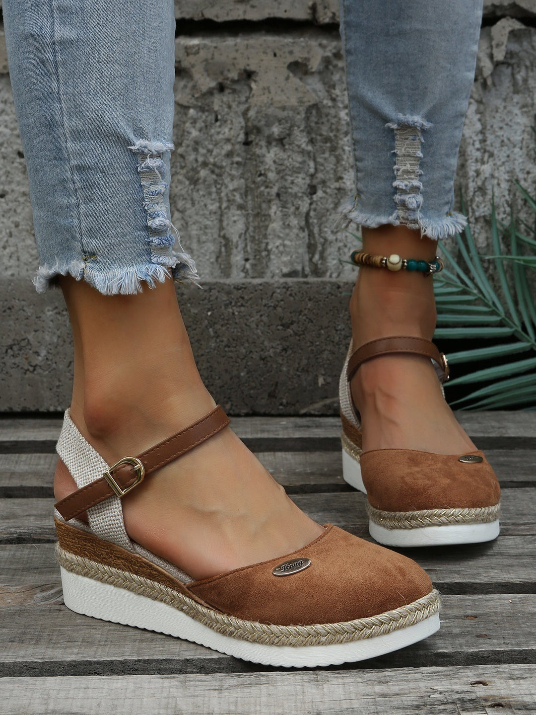 Halira | Damen Schicke Sommer Espadrille Sandalen