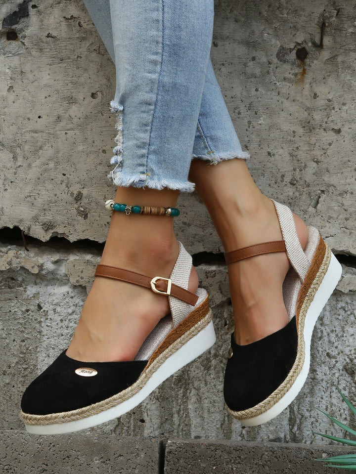 Halira | Damen Schicke Sommer Espadrille Sandalen