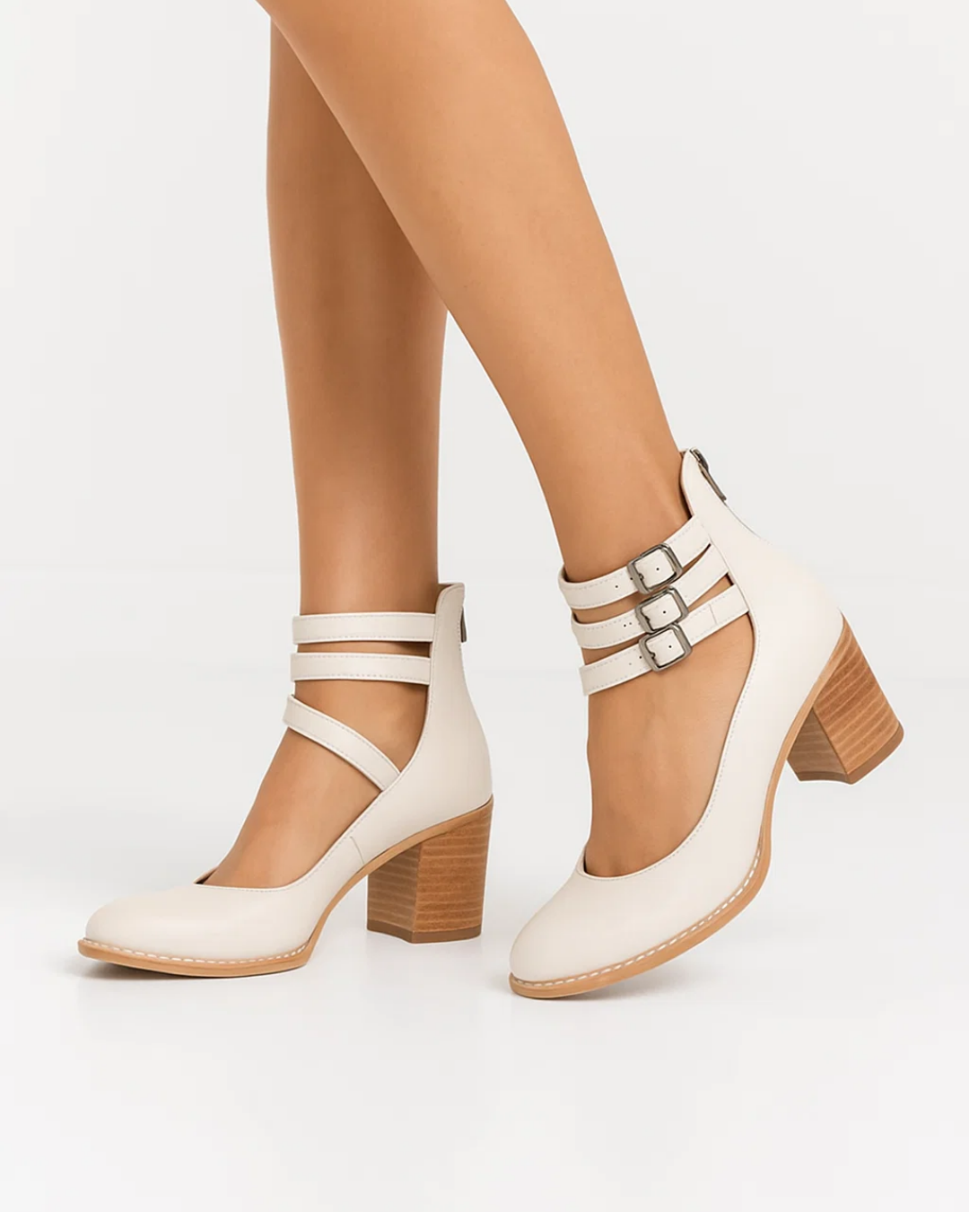 Avenia | Damen Elegante Blockabsatz Pumps