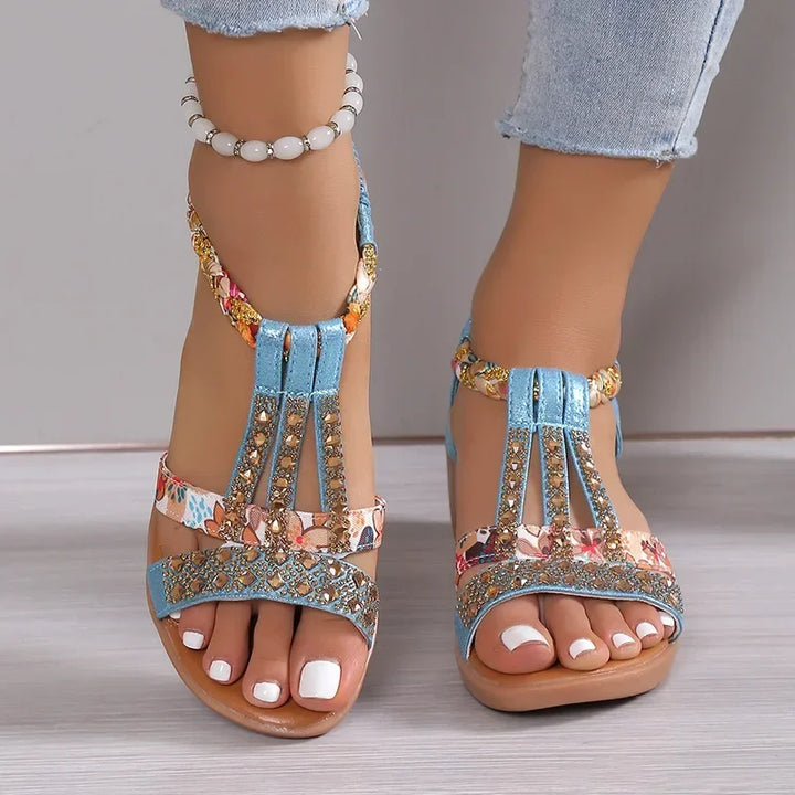 Jynna | Damen Modische Sommer Keilsandalen