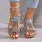 Jynna | Damen Modische Sommer Keilsandalen