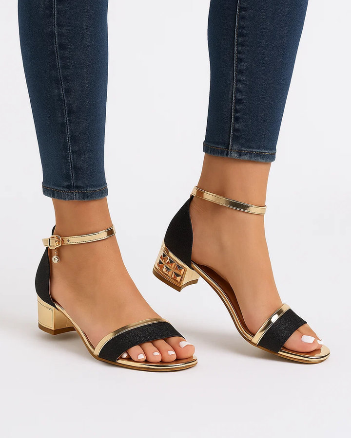 Fioren | Damen Funkelnd Elegante Hochhackige Kleid Schuhe