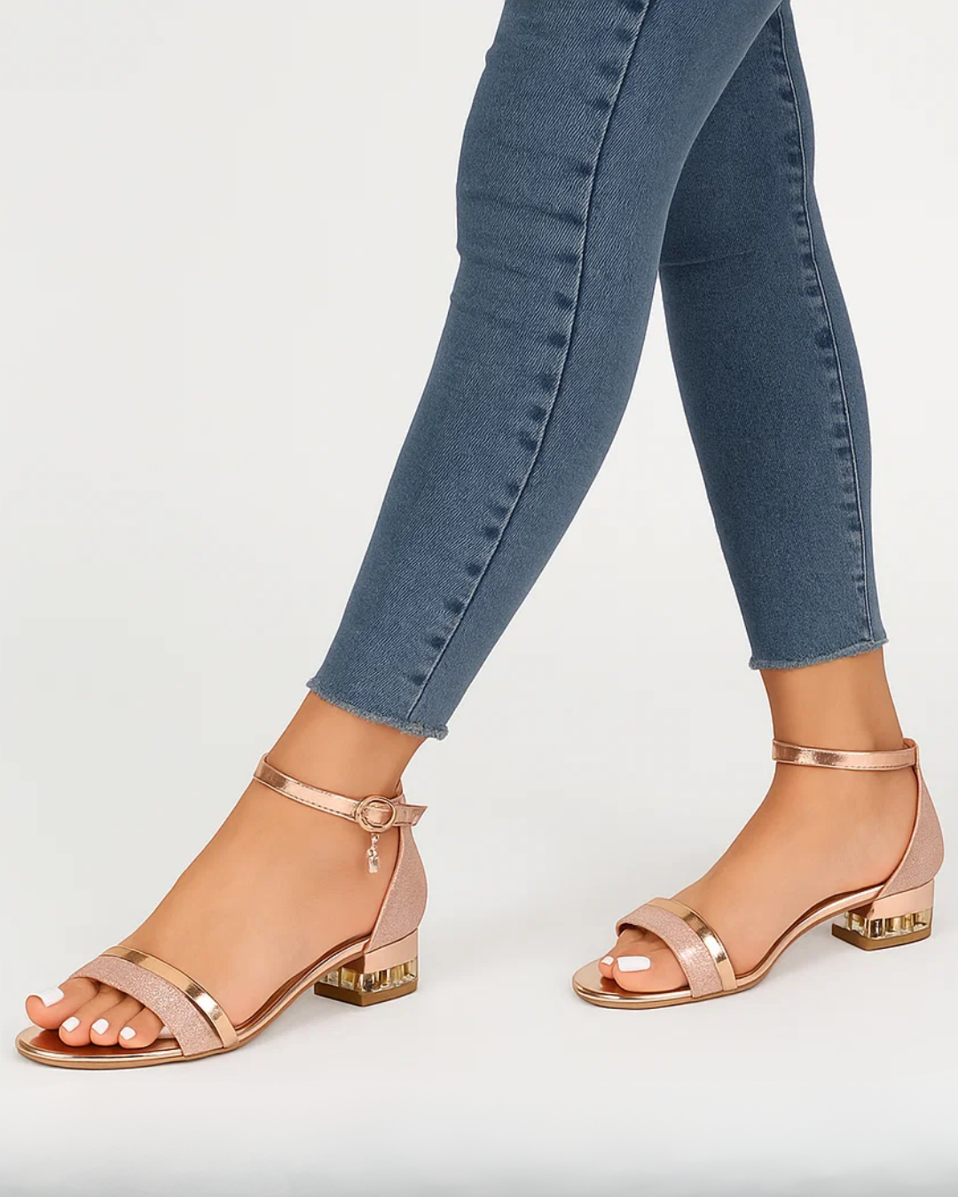 Fioren | Damen Funkelnd Elegante Hochhackige Kleid Schuhe
