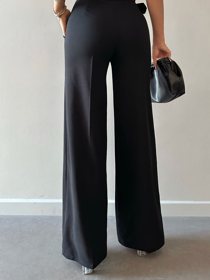 Irisa | Hochtaillierte Hose mit weitem Bein und Gürtel