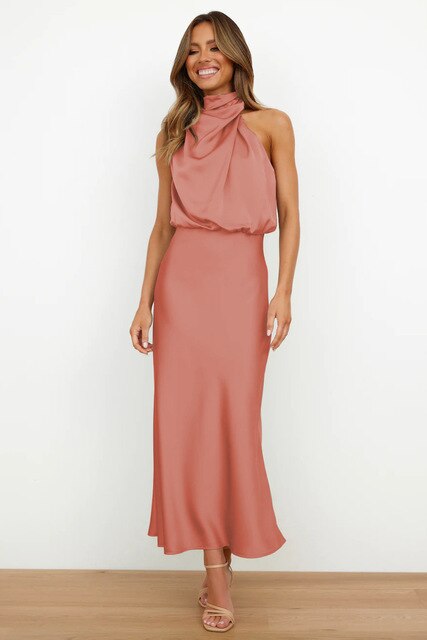 Lucía | Elegantes Knielanges Partykleid für Frauen