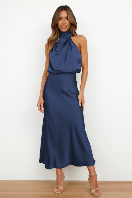 Lucía | Elegantes Knielanges Partykleid für Frauen