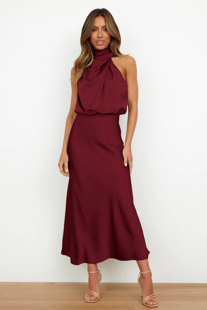 Lucía | Elegantes Knielanges Partykleid für Frauen