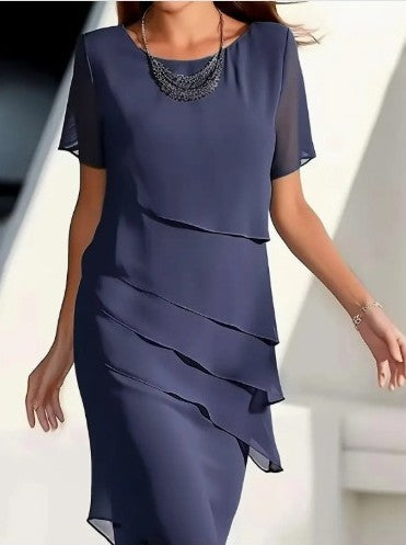 Ione | Damen Elegante Schlankmachendes Kleid