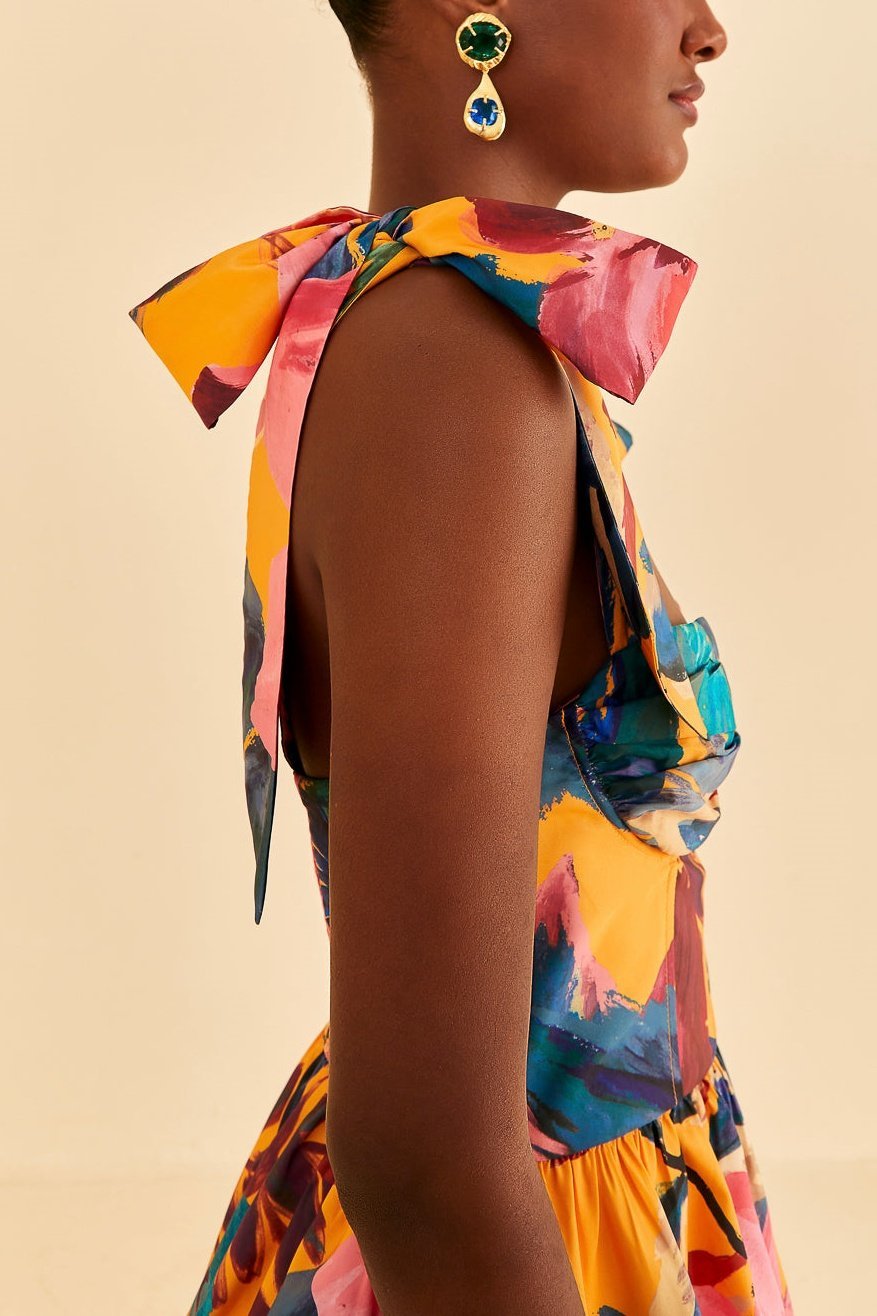Katica | Blumen Gedruckt Maxi Riemen Kleid Für Frauen